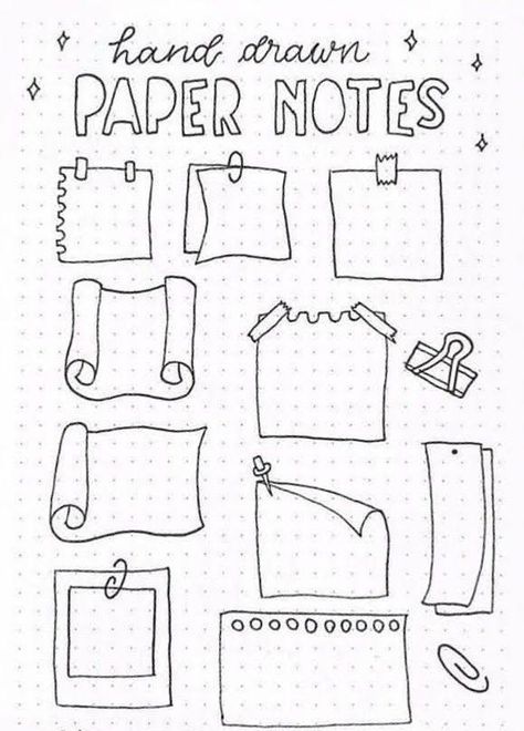 Paper Notes Ideas, Graphing Paper, Paper Notes, Bullet Journal Ideas Templates, Note Doodles, Bullet Journal Banner, Bullet Journal Notes, Bullet Journal Paper, Bulletin Journal Ideas