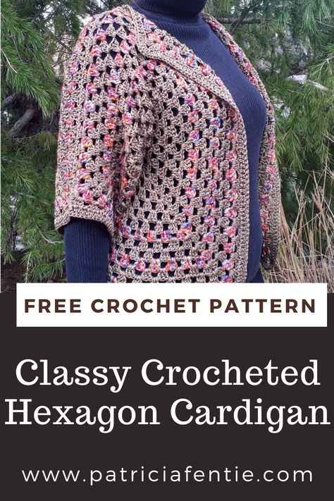 Learn how to crochet this Classy Hexagon Cardigan pattern with the striped pattern. You can make the cardigan using a solid color yarn, or with a bit of math, work in the striped design. Check it out! Easy Baby Quilt Patterns Free, Simple Baby Quilt Patterns, Baby Quilt Patterns Free, Easy Baby Quilt Patterns, Simple Baby Quilt, Easy Baby Quilt, Free Crochet Sweater, Baby Quilt Patterns Easy, Hexagon Cardigan