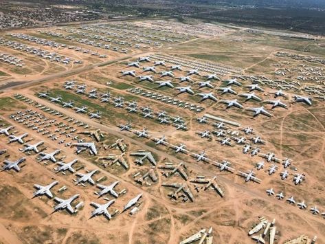 The evolution of travel has truly reached a different height, both literally and figuratively, with the discovery and success of the airplane. Airplane Boneyard, Airplane Graveyard, Titanic History, Wwii Fighter Planes, Stealth Aircraft, Navy Aircraft Carrier, Airplane Photography, Wwii Fighters, Vintage Airlines