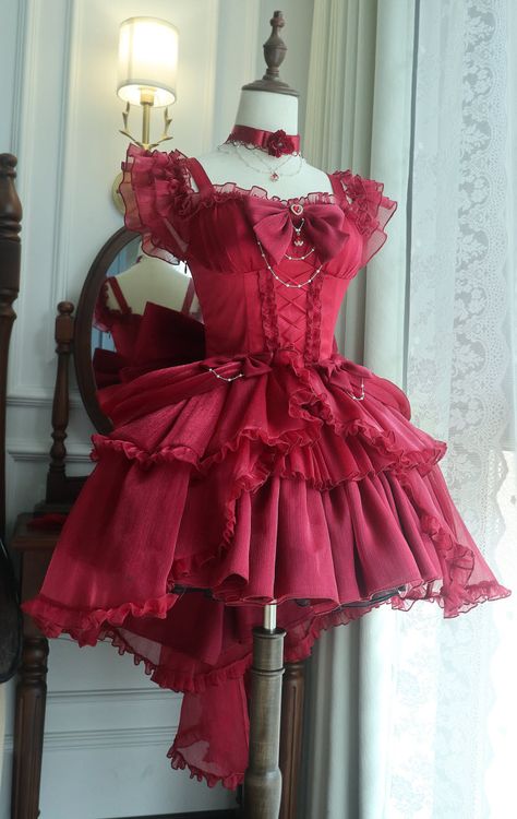 New Release: 【-Earl of Rose-】 #GothicLolita Jumper Dress Set

◆ Shopping Link >>> https://lolitawardrobe.com/earl-of-rose-gothic-lolita-jumper-dress-set_p8394.html Red Hoco Dress, Dress With Big Bow, Cute Red Dress, Cottage Core Dresses, Sneaker Ball, Punk Style Outfits, Cottagecore Dresses, Cute Red Dresses, Big Bow