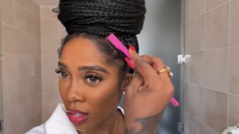 Tiwa Savage’s Guide to Treating Hyperpigmentation and Day-To-Night Makeup Tiwa Savage, Treating Hyperpigmentation, Nars Blush, Skin Regimen, Hair Regimen, Braided Updo, Naomi Campbell, Fenty Beauty, Cleanser And Toner