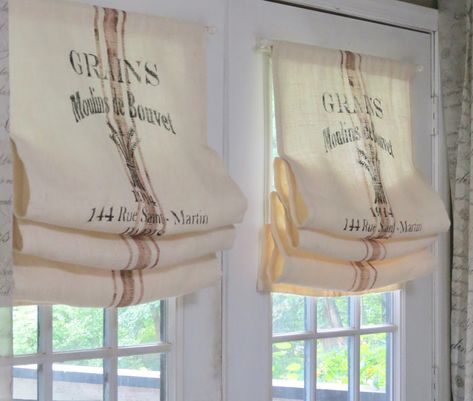 French Stamp Burlap Door Curtain Valance Panel - Etsy Curtains To Go, Magnetic Curtain Rods, French Door Windows, French Door Curtains, French Theme, Decoration Shabby, Burlap Door, Burlap Curtains, Printing On Burlap