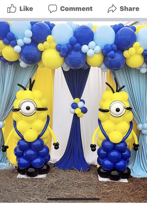 Balloon Jellyfish, Minion Baby Shower, Minion Balloons, Minion Decorations, Minion Baby, Golden Birthday Parties, Balloon Creations, Bee Baby Shower Theme, Balloon Ideas