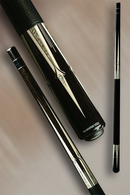 jerry_mc_worter_pool_cue_the-deco Snooker Room Design, Pool Cues For Sale, Custom Pool Cues, Snooker Room, Concealment Furniture, Pool Sticks, Cue Cases, Pool Stuff, Play Pool