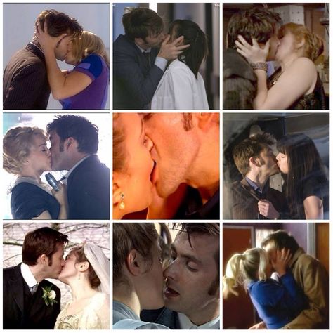 Is it hot in here.... David Tennant Kissing, Doctor Who Rose Tyler, David Teninch, Is It Hot In Here, Doctor Who Rose, Eighth Doctor, Doctor Who Companions, David Tennant Doctor Who, John Barrowman