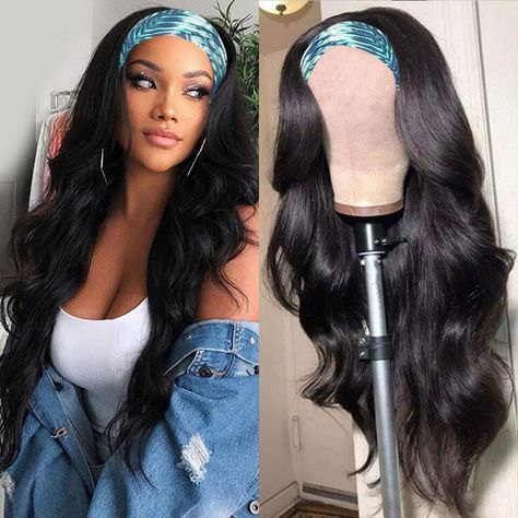 Check out this amazing catti Headband Wig 🐱🌊 It's made with high-quality Brazilian virgin human hair and has a natural body wave texture. Perfect for black women, this 30-inch non-lace front wig is easy to wear and doesn't require any glue. Get yours now and slay with confidence! 💁‍♀️ #AD #SPONSORED Headband Wigs For Black Women, Wigs Body Wave, Brazilian Straight Human Hair, Long Human Hair Wigs, Headband Wig, Comfortable Headbands, Straight Lace Front Wigs, Short Bob Wigs, Headband Wigs