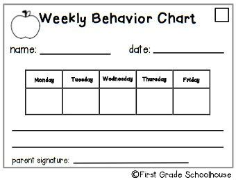 Classroom Freebies Too: Take Home Behavior Chart Forms Kindergarten Behavior Charts, Student Behavior Chart, Behavior Sheet, Weekly Behavior Charts, Home Behavior Charts, Kindergarten Behavior, Classroom Behavior Chart, Calm Classroom, Behavior Charts