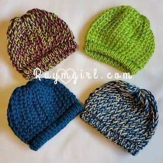 Loom Knit Slouchy Infant Hat Tutorial | Round Loom & Knifty Knitter | Raymgirl.com Yarn Loom, Loom Knitting Patterns Hat, Round Loom Knitting, Loom Hats, Loom Knitting Tutorial, Loom Knit Hat, Loom Crochet, Round Loom, Loom Projects