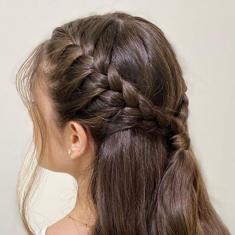 Easy Hairstyles For Thick Hair, Ponytail Hairstyles Easy, Hair Tutorials Easy, Front Hair Styles, Peinados Fáciles Para Cabello Corto, Hair Stylies, Hair Up Styles, Hairdo For Long Hair, Hair Stylist Life