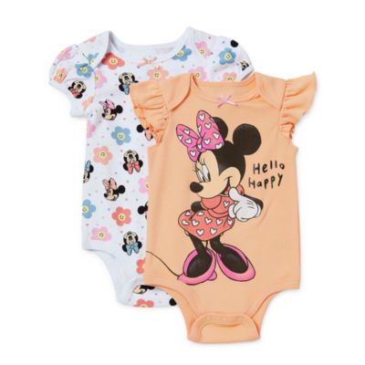 Buy Baby Girls 2-pc. Crew Neck Short Sleeve Minnie Mouse Bodysuit at JCPenney.com today and Get Your Penney's Worth. Free shipping available Disney Baby Clothes, Babies Stuff, Baby Minnie, Baby Minnie Mouse, Minnie Mouse Girl, Baby Mouse, Kids Gear, Future Family