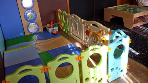 How to Create a Church Nursery Space for Crawlers Church Nursery Organization, Kidmin Decor, Childrens Ministry Room, Kids Ministry Rooms, Sunday School Room Decor, Church Nursery Decor, Kids Church Rooms, Toddler Sunday School, Childcare Rooms