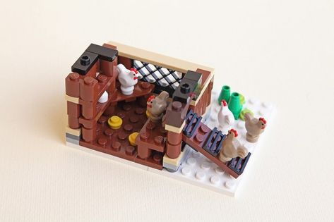 Winter Village Display, Lego Zoo, Lego Farm, Lego Gingerbread House, Winter Farm, Lego Winter, Lego Furniture, Lego Christmas, Lego Diy