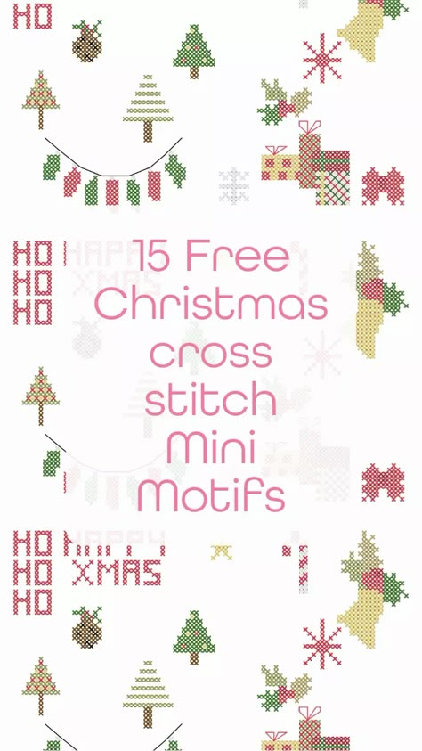 15 Free Christmas Mini Motifs cross stitch - Craft with Cartwright Cross Stitch Charts Flowers, Cross Stitch Ornaments Patterns, Christmas Cross Stitch Patterns Free Charts, Cross Stitch Charts Free Pattern, Mini Cross Stitch Christmas, Small Christmas Cross Stitch Patterns, Gallery Ru Cross Stitch Charts, Cross Stitch Patterns Disney, Cross Stitch Charts Free