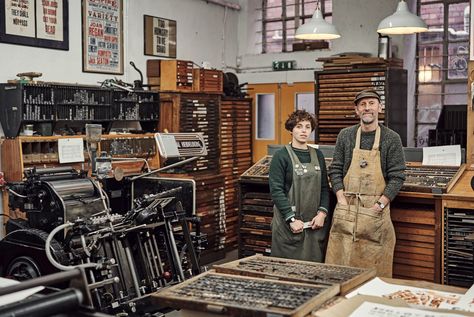 Print Shop Design, Letterpress Type, Bible Prints, Heritage Crafts, Leather Workshop, Literature Art, Printing Press, Letterpress Printing, Art Block