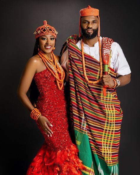 Edo Traditional Wedding Attire, Edo Brides, Traditional Wedding Attire, Traditional Marriage, Welcome Party, The Hollywood Bowl, Wedding Week, Wear Crop Top, Nigerian Wedding