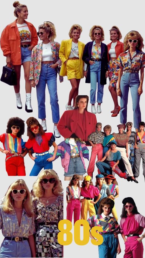 Style Annee 80, 1980 Outfits Women, 80s Outfit Inspo Women, 1980s Outfits For Women, Année 80 Aesthetic, 80’s Halloween Costume, Outfit Annee 80, 80s Inspo Outfit, Back To The 80s Party Outfit