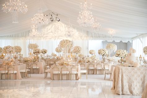 Bistro Patio, White Weddings Reception, White Wedding Decorations, All White Wedding, Gold Wedding Decorations, Wedding Inside, Tables And Chairs, Wedding Hall, Web Images