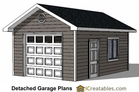 14x20 garage plans 14x20 Shed Plans, 1 Car Garage Plans, Detached Garage Plans, Diy Garage Plans, Car Garage Plans, Detached Garage Designs, Storage Building Plans, Garage Plans Detached, Garage Workshop Plans