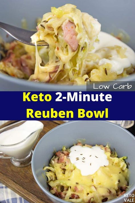 Keto Ruben, Reuben Bowl, Ruben In A Bowl, Veggie Dinner Recipes, Chicken Bowl Recipe, Preworkout Snack, Veggie Dinner, Easy Meal Plans, Cabbage Recipes