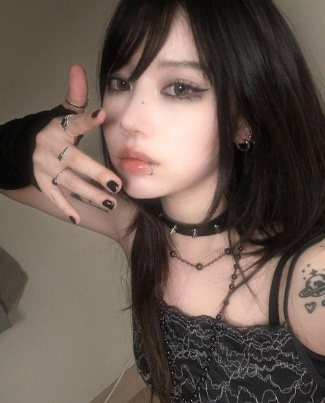 Follow For More, Piercings, A Woman, Makeup, Hair, Black, Make Up