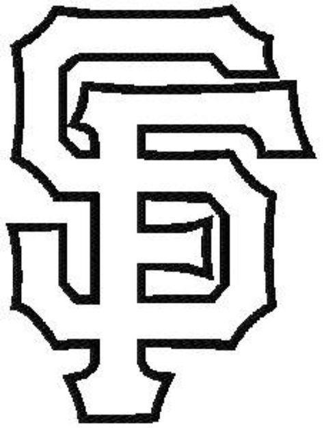 SF Giants Logo Coloring Page