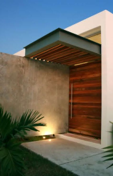 Rustic Modern Exterior, Modern Exterior Entrance, Exterior Entrance, Wood Siding Exterior, Modern Entrance Door, Building A Porch, Modern Entrance, Modern Front Door, Casa Exterior