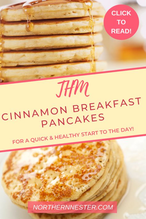 Thm E Breakfast, Trim Healthy Mama Pancakes, Cinnamon Protein Pancakes, Trim Healthy Mama Recipes Dinner, Trim Healthy Mama Meal Plan, Trim Healthy Mama Breakfast, Trim Healthy Mama Recipe, Trim Healthy Mama Diet, Thm E