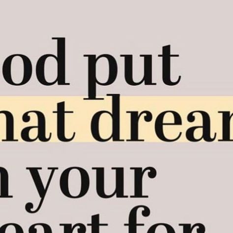 Anita Smithson on Instagram: "Yes, this is for YOU. God put that dream in your heart for a reason. Take the next step to move it forward #GodGivenDream #Dream" God Put That Dream For A Reason, God Put That Dream In Your Heart For A Reason, God Put That Dream In Your Heart, Move It, The Next Step, Next Step, For A Reason, Tattoo Ideas, The Next