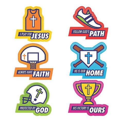 Sports VBS Cutouts Sports Vbs, Vbs Olympics, Sports Theme Classroom, Music Lessons For Kids, Vbs Themes, Bible School Crafts, Vbs Crafts, Home Schooling, Vacation Bible School