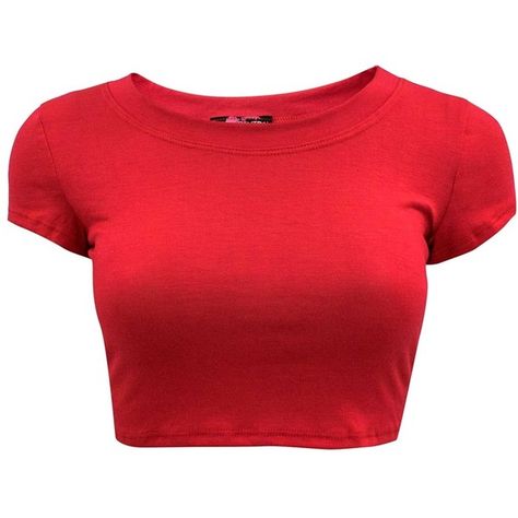 Basic Crop Tee ($6.99) ❤ liked on Polyvore featuring tops, shirts, crop tops, t-shirts, red crop shirt, short sleeve tops, red shirt, scoop neck shirt and crop top Red Boots Outfit, Shirts Crop Tops, Shirts Crop, Cropped Tee Shirt, T Shirt Crop Top, Red Crop Top, Rayon Shirt, Crop Top And Shorts, Red T