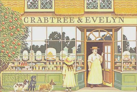 Crabtree & Evelyn postcard Crabtree And Evelyn, Tea Packaging Design, Business Fonts, Pen Illustration, Crabtree & Evelyn, Interior Illustration, European Antiques, Travel Outdoors, Tea Packaging