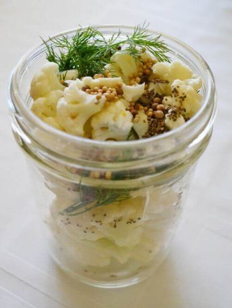 Cauliflower Pickles: Refrigerator Pickles Recipe | Keeper of the Home Cauliflower Pickles, Pickles Refrigerator, Refrigerator Pickle Recipes, Recipe Keeper, Pickled Cauliflower, Homemade Ham, Pickles Recipe, Pickle Recipe, Refrigerator Pickles