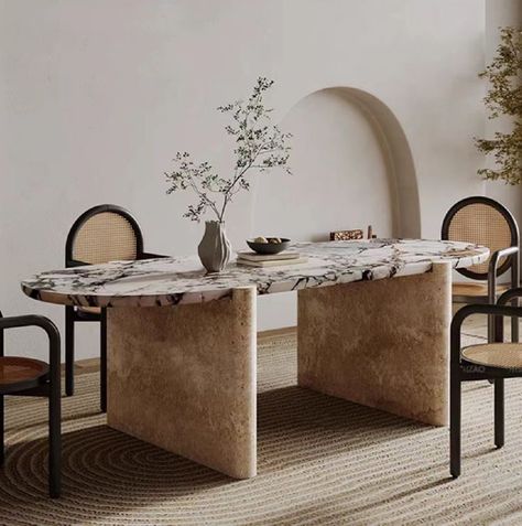 Travertine Dining Table, Luxury Marble, Stone Dining Table, Marble Dining, Luxury Dining, Dining Table Marble, Dining Table Design, Marble Table, Palermo