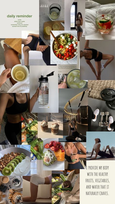 Nutritionist Aesthetic, Healthy Aesthetic, Studera Motivation, Fitness Vision Board, Healthy Happy Life, Bongos, Vision Board Manifestation, Fitness Photos, Vision Board Inspiration