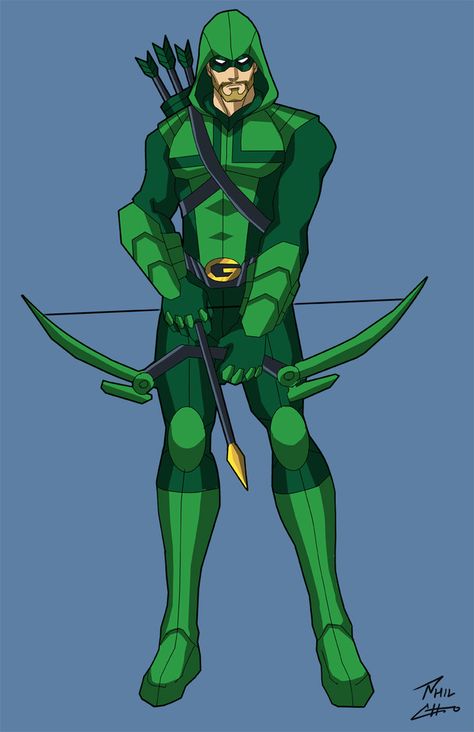 Green Arrow by phil-cho on deviantART Arrow Dc Comics, The Green Arrow, Phil Cho, Arrow Black Canary, Team Arrow, Dc Comics Heroes, Univers Dc, The Arrow, Dc Comics Characters