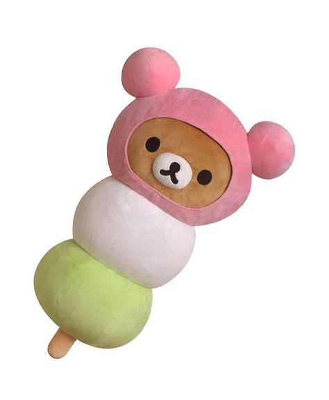 Rilakkuma dango teahouse plush Rilakkuma Plushie, Rilakkuma Plush, Hugging Pillow, Kawaii Core, Ios App Icon Design, Girly Gifts, Hello Kitty Collection, Cute Stuffed Animals, Rilakkuma