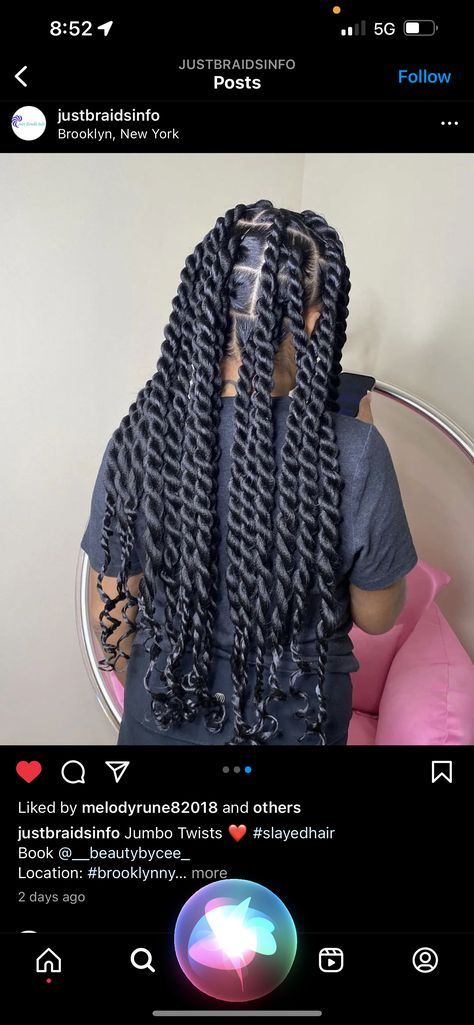 Two Strand Twist Fake Hair, Knotless Jumbo Twist, Extra Long Jumbo Passion Twist, Twist Braids Hairstyles Jumbo, Jumbo Passion Twists With Curls, Twist Extensions Protective Styles, Passion Twists Jumbo, Jumbo Island Twist, Large Twist Braids