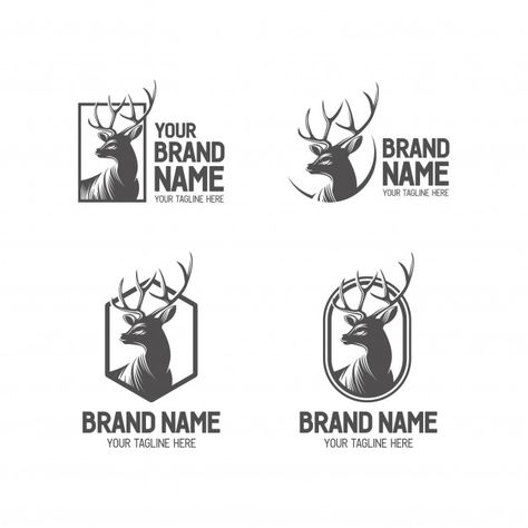 Deer Logo Set.  #logotemplate #logobadge #vintagelogo #logo #deer #antler #deerlogo #antlerlogo #animal #deeremblem #deerbadge #deerillustraton #deersilhouette #illustration #silhouette #vintagedeer #modernvintage #wildlife #animallogo #hunter #deerhunt #huntingclub Deer Processing Business, Deer Design Logo, Antler Logo, Deer Processing, Handmade Logo Design, Hunting Logo, Deer Logo, Deer Vector, Logo Club