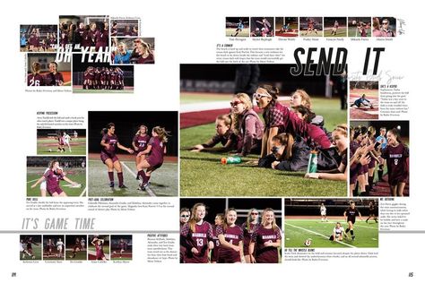 Soccer Yearbook, Sports Yearbook, Yearbook Sports Spreads, Senior Yearbook Ideas, Yearbook Ad, Impact Report, Yearbook Staff, Yearbook Spreads, Yearbook Layouts