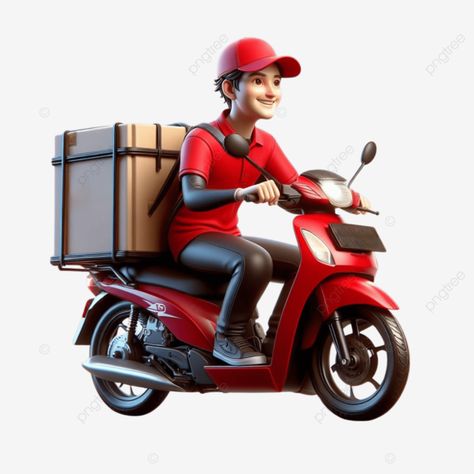 3d delivery man red scooter Delivery Ads, Delivery Driver, Transparent Image, Png Transparent, Delivery Man, Delivery Service, Free Png, Graphic Resources, Free Delivery