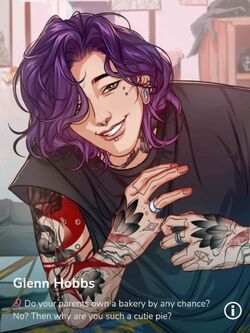 Glenn Hobbs | MeChat Wiki | Fandom Glenn Hobbs, Purple Hair, Tattoos, Purple, Hair