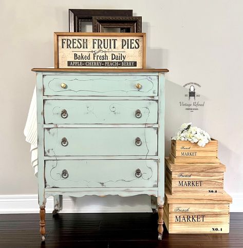 Glazing Furniture, Art Deco Dresser, Country Chic Paint, Farmhouse Flair, Antique Sideboard, Tall Dresser, Vintage Sideboard, Botanical Wallpaper, Painting Furniture Diy