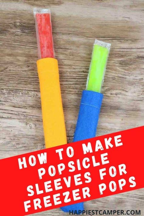 Popsicle Sleeves Diy, Popsicle Holders Diy, Popsicle Koozie, Popsicle Sleeves, Quarter Auction, Freezer Pops, Kitchen Sewing, Entrepreneur Kids, Popsicle Holders