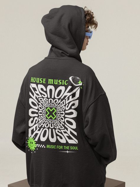 *  This hoodie is not oversized, you need to buy 2-3 sizes larger than you normally wear  * - Unisex Adult Sizing - Props used in photos are NOT included with purchase Check out this design on other products! Gildan 5000 Shirts: https://www.etsy.com/listing/1449994322/house-music-t-shirt-house-music-tee?click_key=a4cb1d1fd501085063a4fd01c577a6b9f907f5d9%3A1449994322&click_sum=16a2ef87&ref=shop_home_active_2&crt=1 Sweatshirts: https://www.etsy.com/listing/1462444518/house-music-shirt-festival-swe Back Sweatshirt Design, Music Festival Shirt Design, Merch Design Ideas Hoodie, Festival Tshirt Designs, Festival T Shirt Design, Dj Merch, Musician Outfits, Street Wear Design, Festival Merch