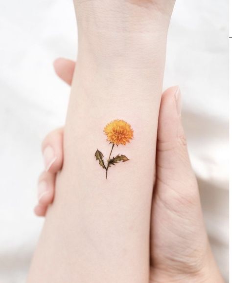 Flower Tattoos (Posts tagged prettytattoo) Dandelion Tattoos, Dandelion Tattoo Design, Basic Tattoos, Ink Therapy, Ankle Tattoos For Women, Dandelion Tattoo, Tattoo Reference, Snake Tattoo Design, Elbow Tattoos