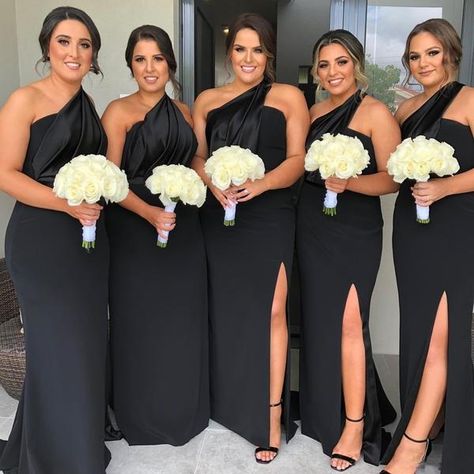 Black Bridesmaid Dresses Long, Cheap Bridesmaid Dresses Online, Black Bridesmaid, Custom Bridesmaid Dress, Black Bridesmaids, Maid Of Honour Dresses, Black Mermaid, Cheap Bridesmaid, Black Bridesmaid Dresses