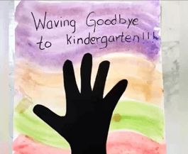 Watercolor Silhouette Waving Goodbye Art Project Kindergarten End Of The Year Crafts For Preschoolers, Art Project Kindergarten, Preschool Painting, Summer Preschool Crafts, Waving Goodbye, Summer Preschool Activities, Watercolor Silhouette, Letter Craft, Preschool Art Projects