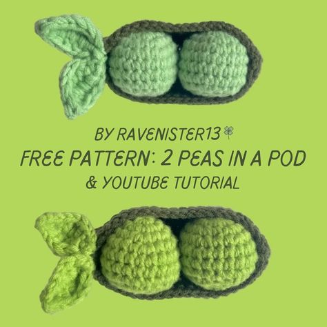 free crochet pattern for u all!!🫛🫛🫛 free to download-> on my website & kofi! with a youtube tutorial🤟🏻🍀[links in bio🫶] 🫛🫛🫛🫛🫛🫛🫛🫛🫛🫛🫛🫛 p.s made this for my parents anniversary & it’s a really cute & fast project to work with! beginner-friendly & doesn’t require much yarn☝️☝️☝️ #crochet #crochetpattern #crochetpatternfree #freecrochetpattern #freecrochetpatterns #amigurumi #crochetamigurumi #crochettutorial #crochettutorials #crochetbeginner #beginnercrochet #2peasinapod #2peasinapod🍃 #fyp Pea Crochet, Parents Anniversary, Youtube Tutorials, My Parents, Crochet For Beginners, Crochet Tutorial, My Website, Crochet Amigurumi, Free Crochet Pattern