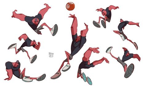 Basketball Character Design, Dynamic Character Design, Basketball Pose, Basketball Poses, Comic Collage, Caracter Design, 카드 디자인, 캐릭터 드로잉, Animation Reference