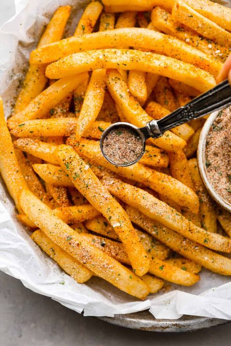 French Fry Seasoning Seasoned French Fries Recipe, Home Made French Fries, French Fries Recipe Homemade, Fries Recipe Homemade, French Fries Images, Fry Seasoning, French Fry Seasoning, Homemade Italian Seasoning, Seasoned Fries